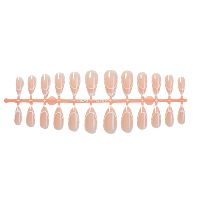 Designer Press-On-Nagelset mit eleganten geometrischen Mustern Brehn