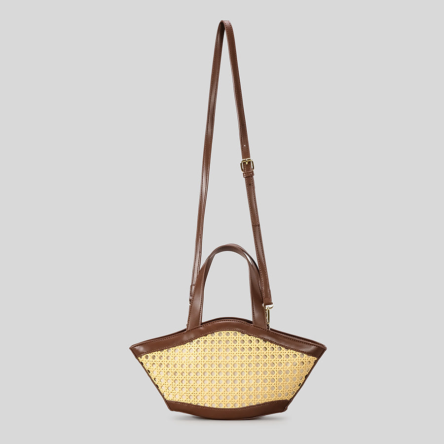 Elegante Gewebte Statement Tote