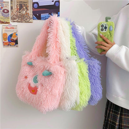Verspielte Monster Plüschtasche