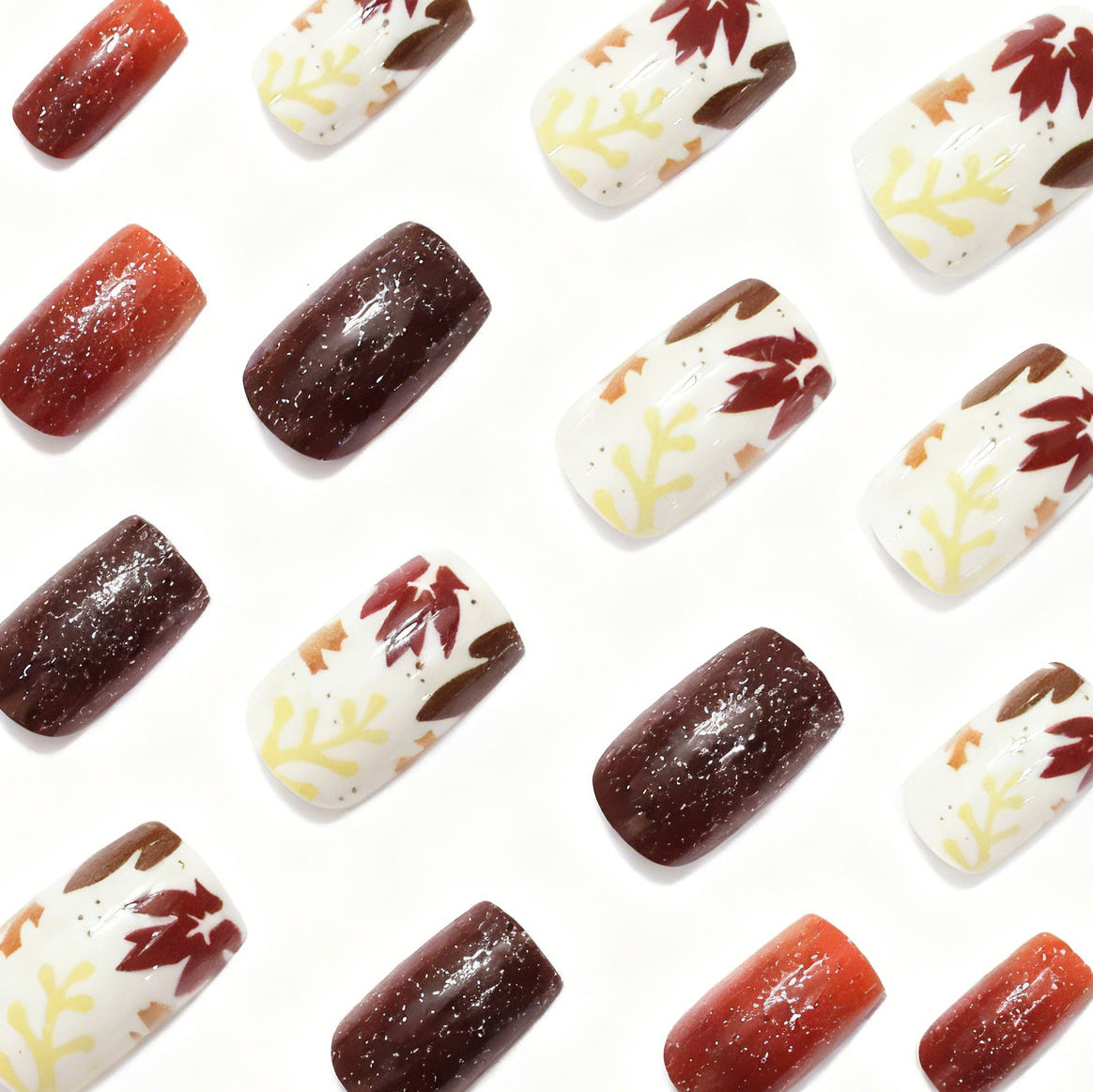 Herbstinspiriertes Nagelkunstset Brehn