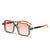 Damen oversized rechteckige Brille Brehn