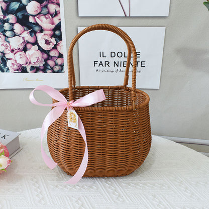 Elegante Handgefertigte Rattan Tragetasche Brehn