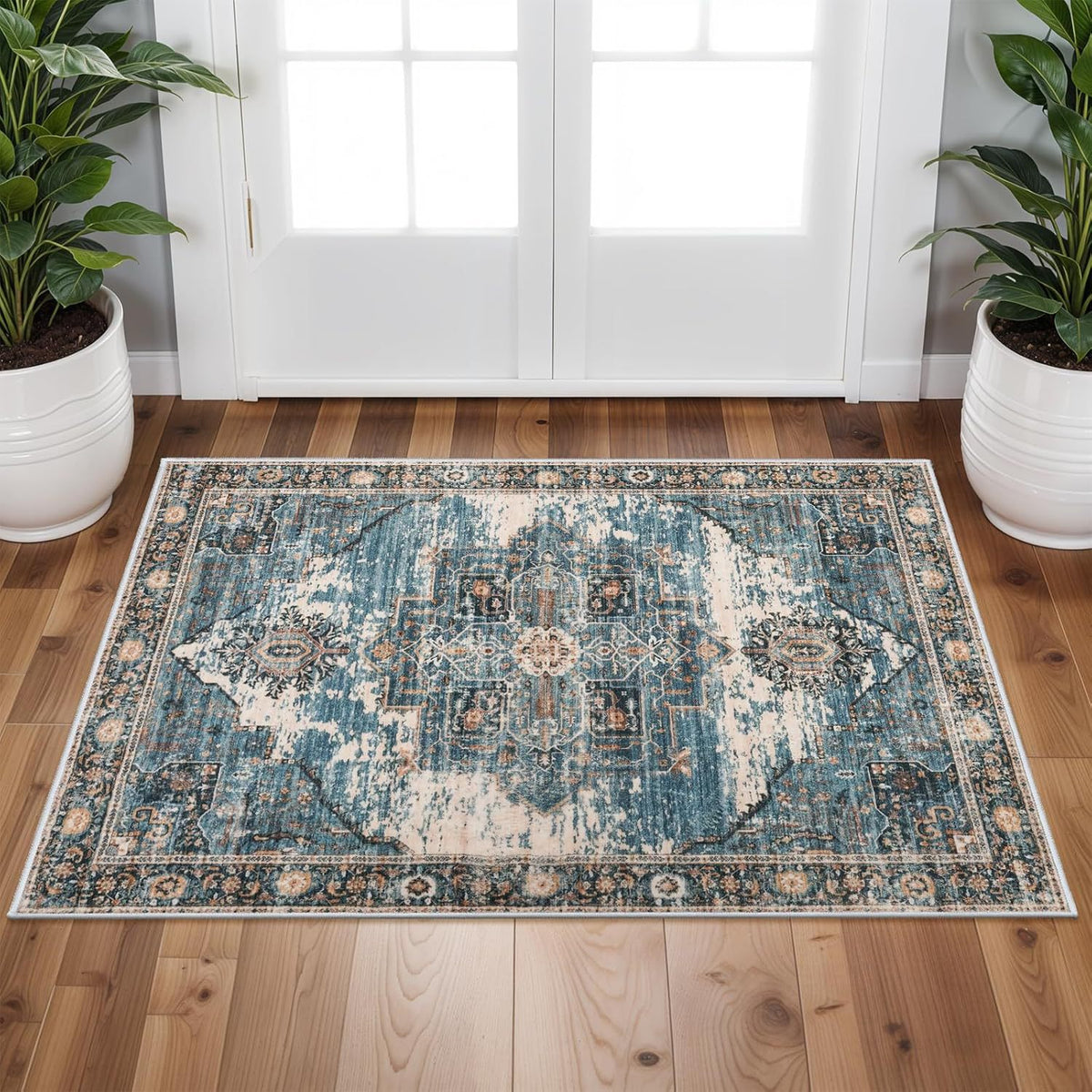 Vintage-inspirierter Boho-Teppich