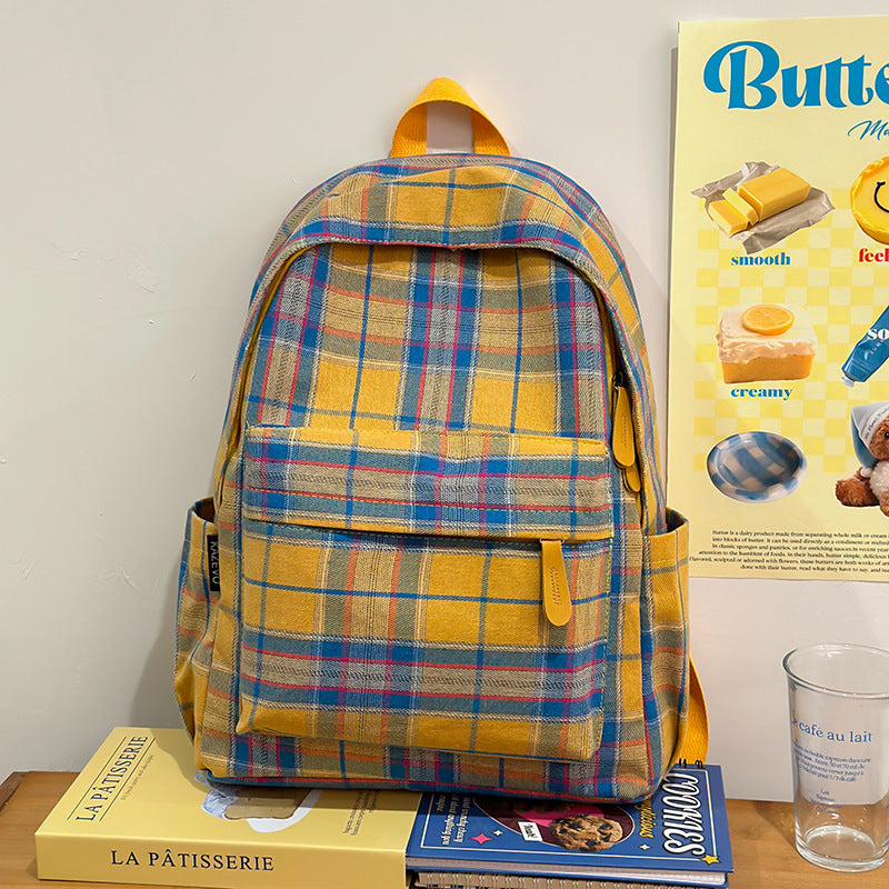 Karo-Muster Rucksack Brehn