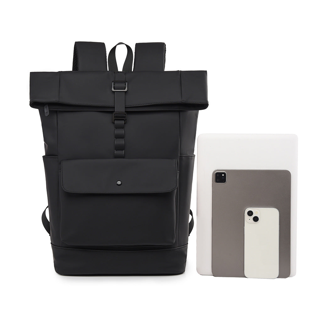 Moderner Rolltop-Rucksack mit Wasserfestem Material und Sicherheitsverschluss Brehn