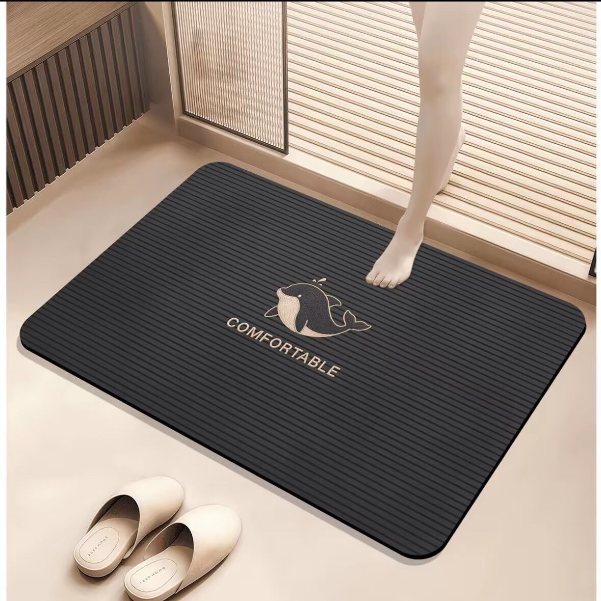 Rutschfeste Badezimmer Komfortmatte Brehn