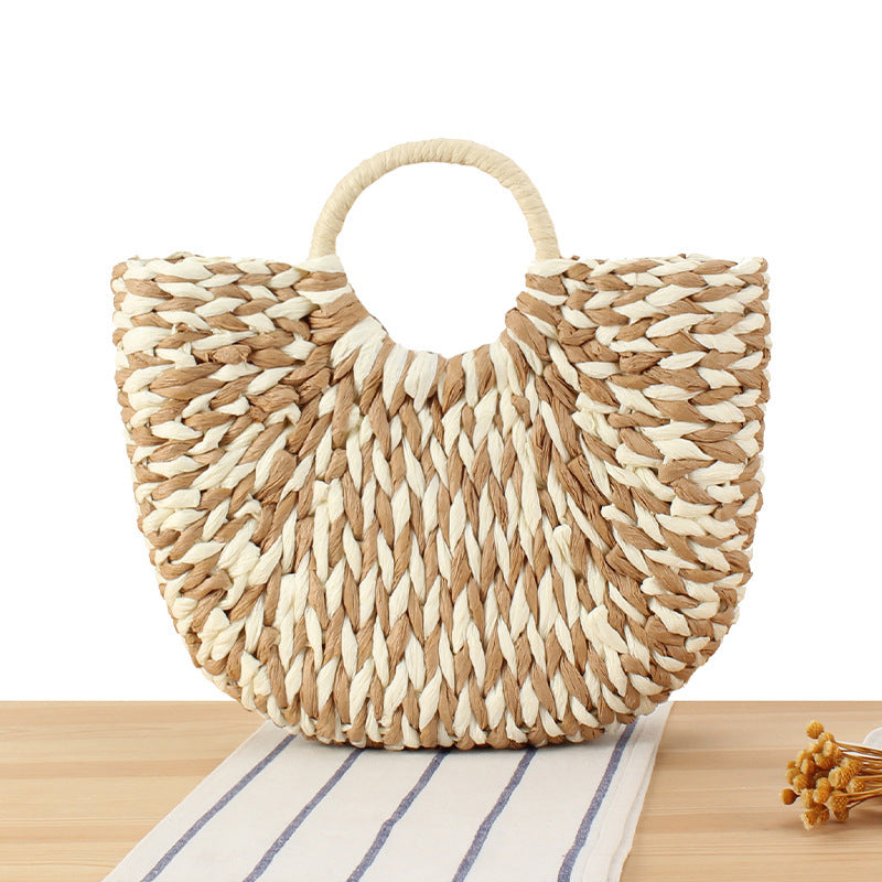 Handtasche Aus Handgefertigtem Flechtmaterial mit Modernem Design Brehn
