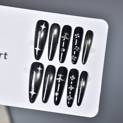 Glamouröse Dekorative Press-On Nagelkunst Brehn