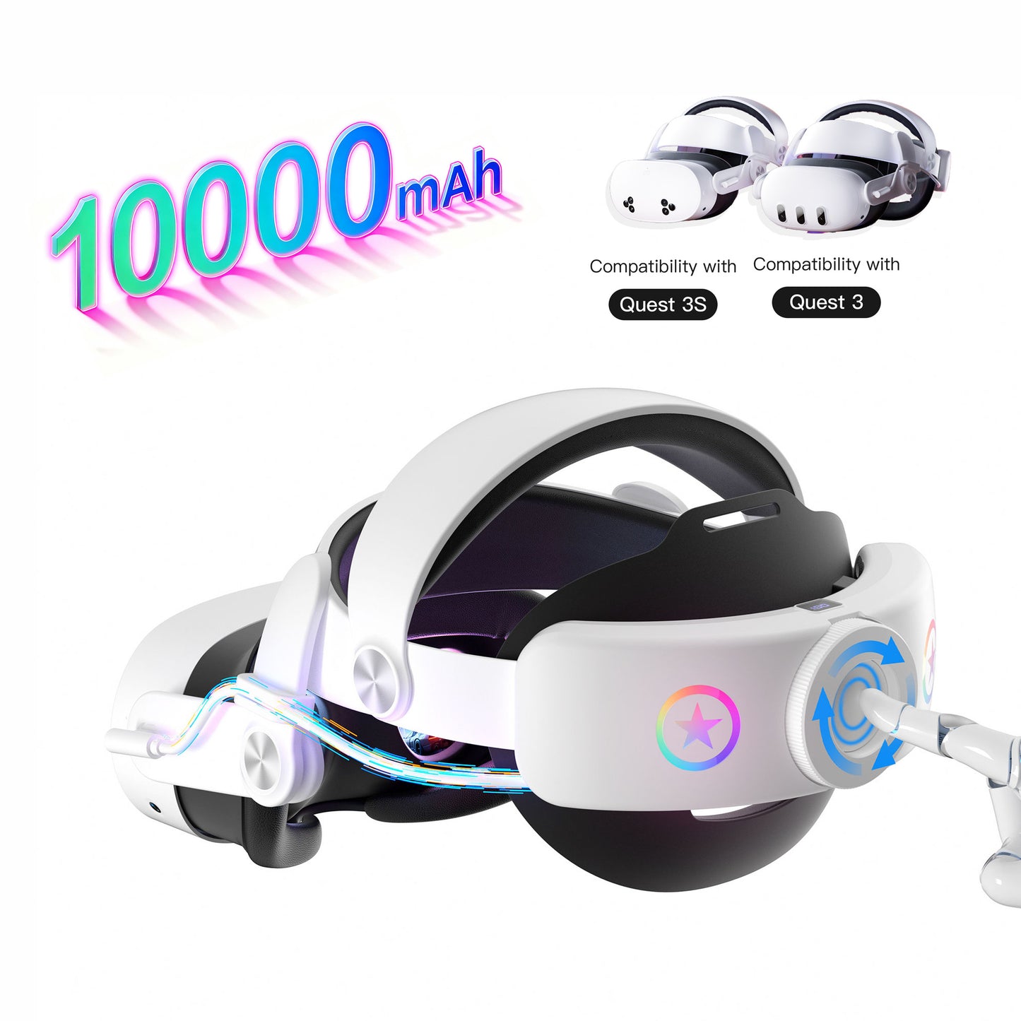 Gaming-Headset mit 3D-Raumklang und Rgb-Beleuchtung Brehn