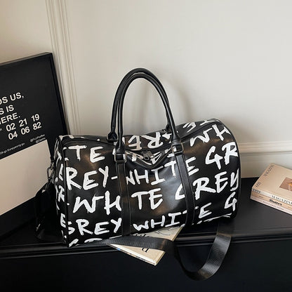Stylischer Grafikdruck Duffelbag Brehn
