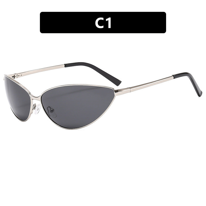 Damen Cat-Eye Sonnenbrille mit modischem Metallrahmen Brehn
