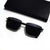 Herren modische quadratische Sonnenbrille mit UV-Schutz und ergonomischen Bügeln Brehn