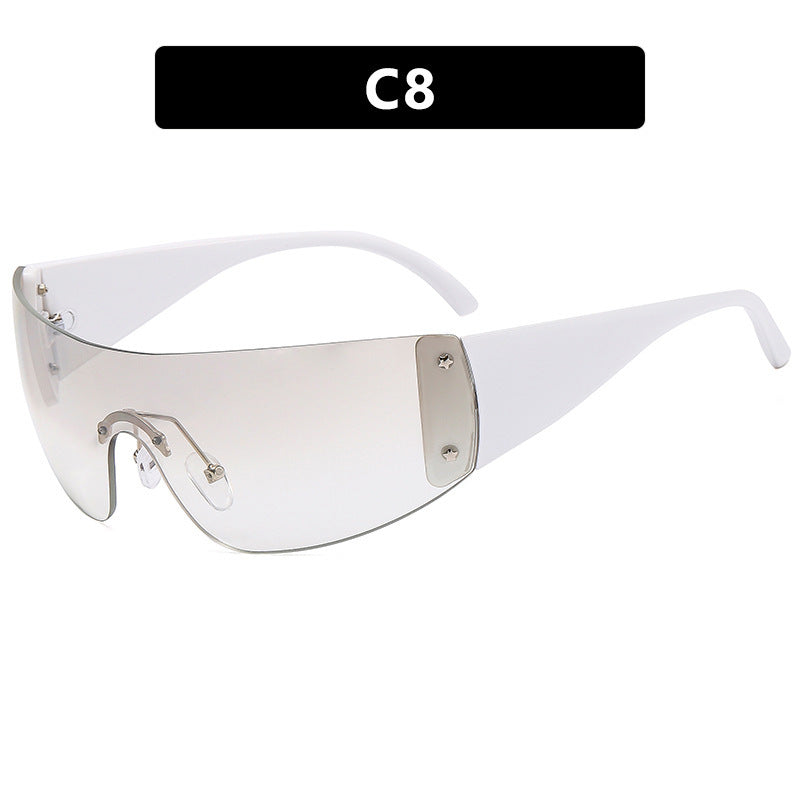 Damen futuristische Sport-Sonnenbrille Brehn