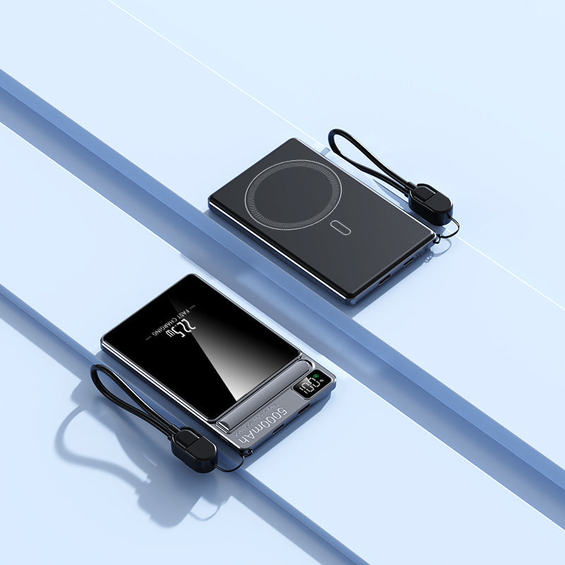 Tragbare Powerbank mit Kabelloser Ladefunktion Von Brehn