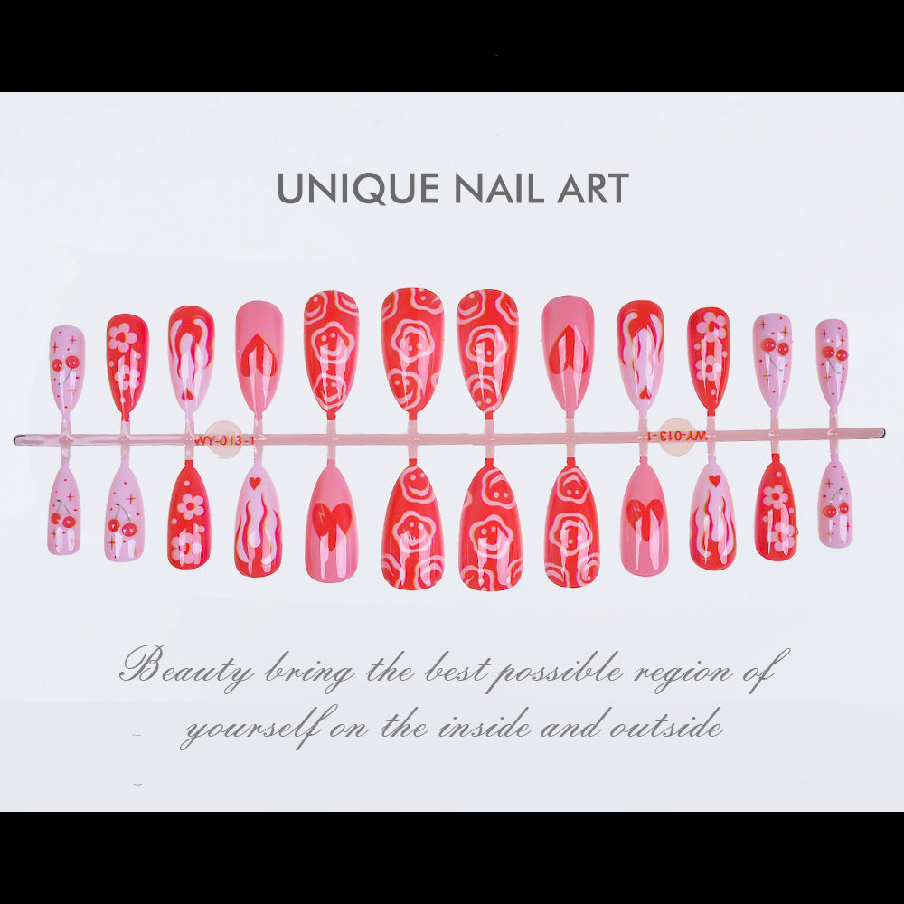 Künstlerisches Press-On Nageldesign-Set Brehn