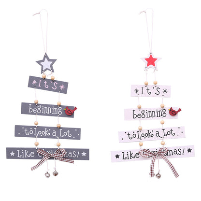 Dekoratives Holzschild mit Weihnachtsgruß Brehn