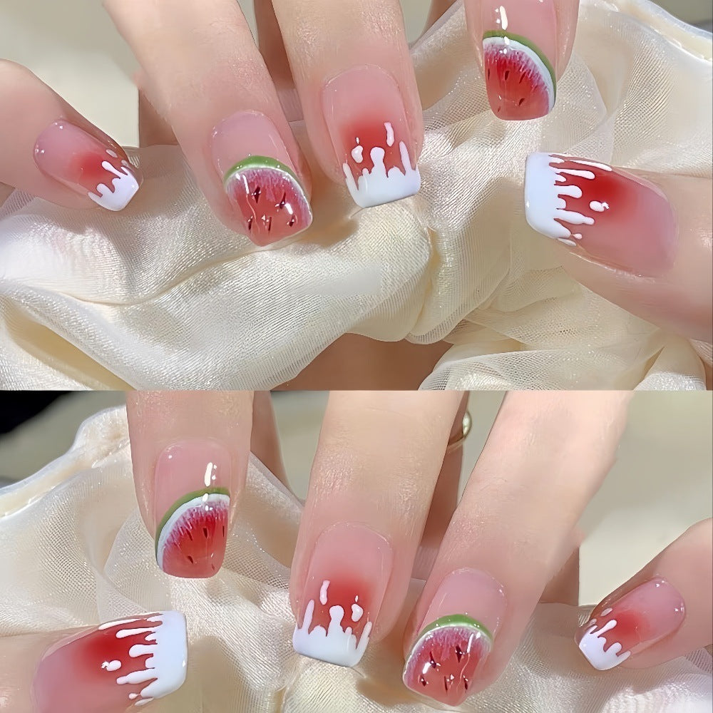 Kunstnägel im stilvollen Wassermelonen-Design Brehn