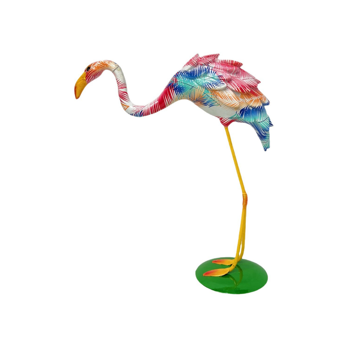 Künstlerisch gestaltete Flamingo Skulptur Brehn