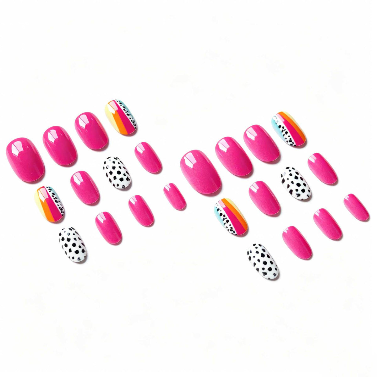 Kreative Abstrakte Nagelkunst