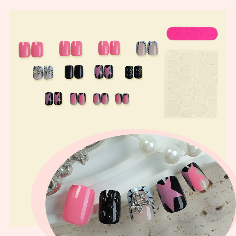 Kunstnagelset mit buntem Design und kreativen Details Brehn