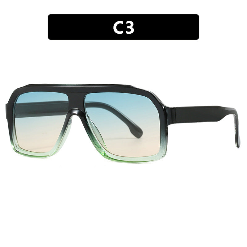 Damen große quadratische Sonnenbrille im modernen Design mit robustem Rahmen Brehn