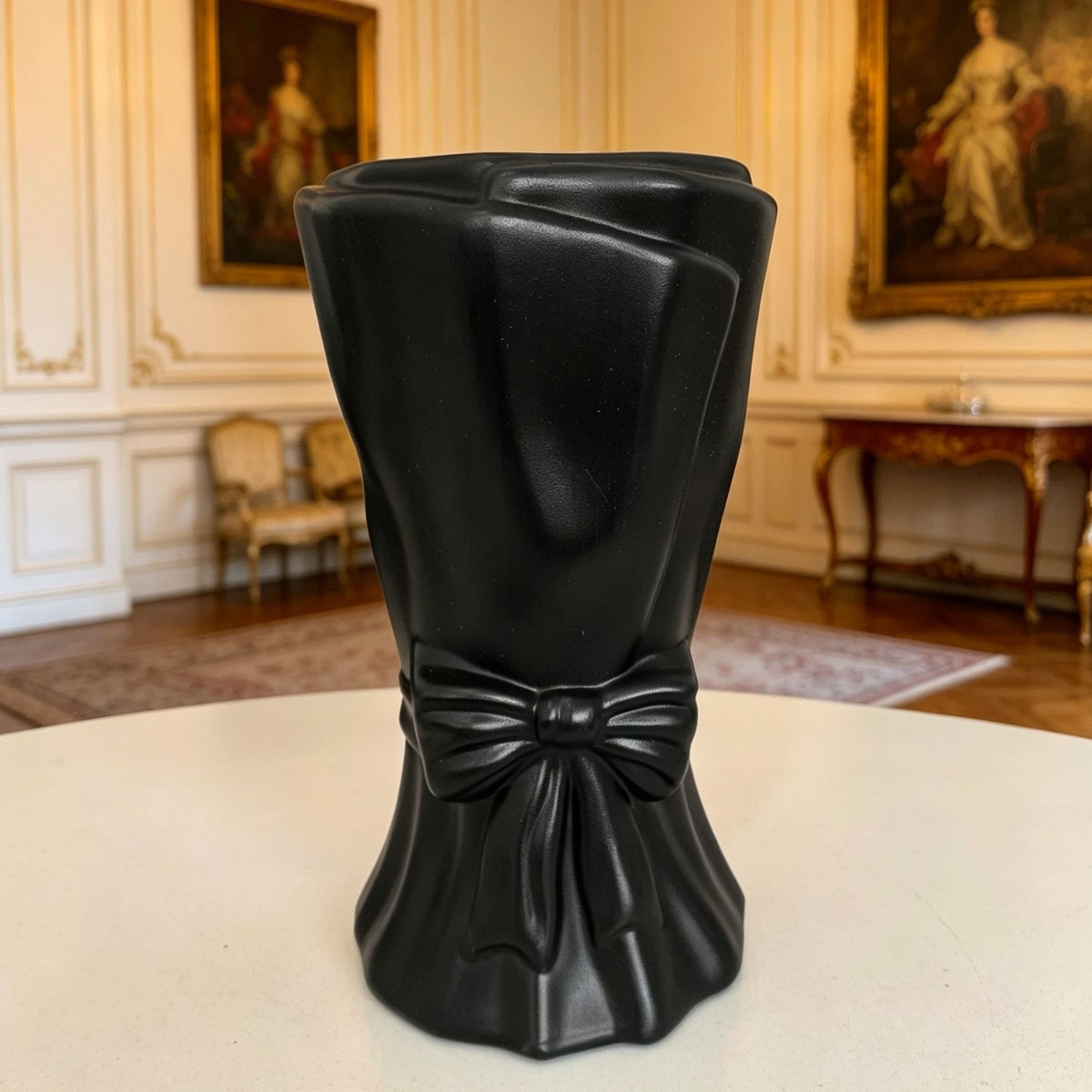 Dekorativer eleganter bow-förmiger Blumenvasen Brehn