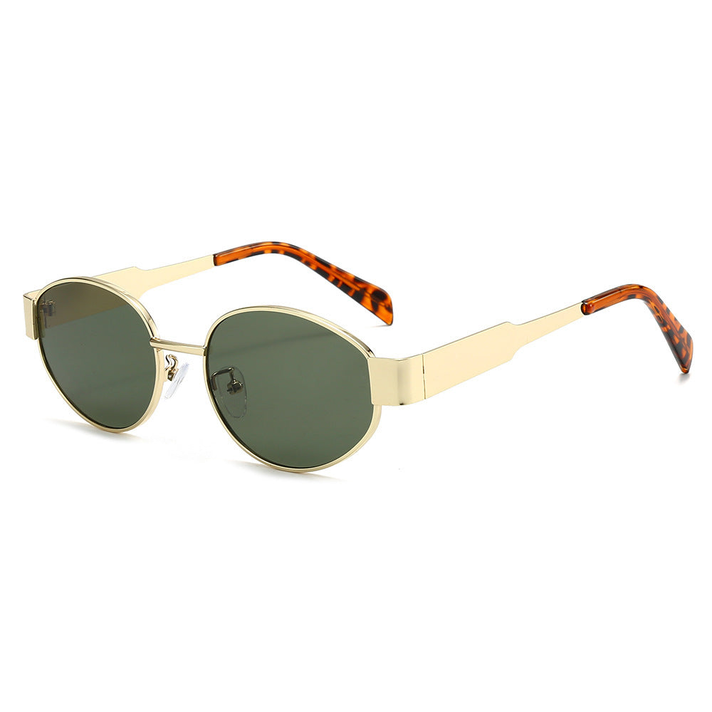 Modische Übergroße Sonnenbrille mit Metallrahmen Brehn