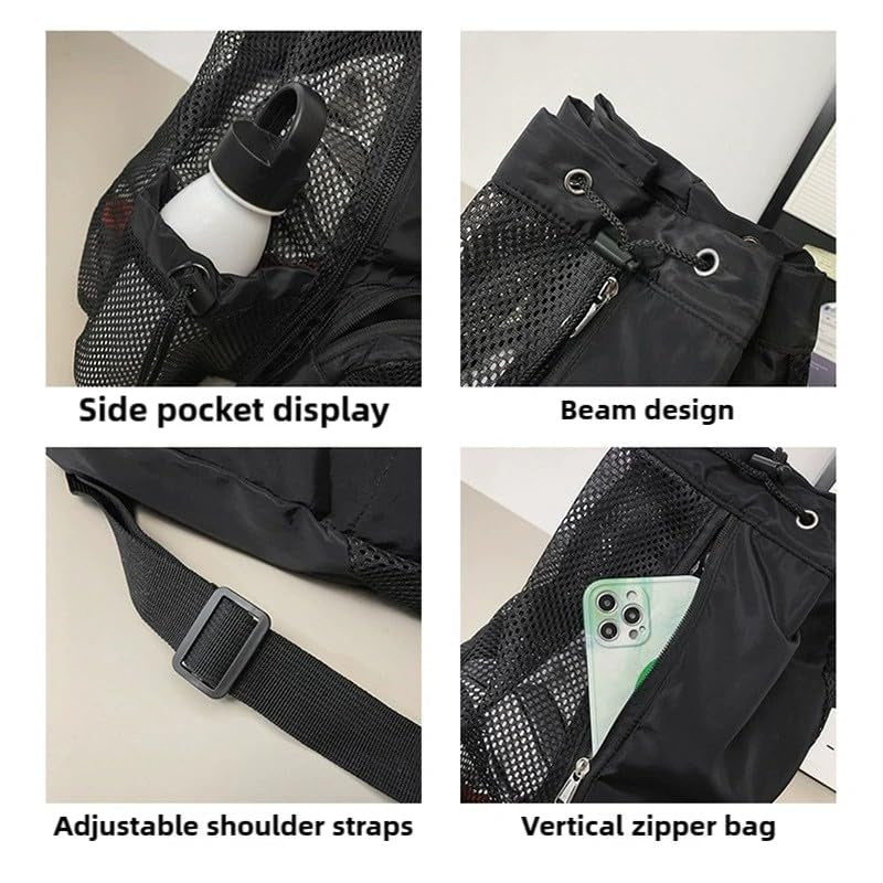 Atmungsaktiver Sport-Rucksack mit Mehreren Netzfächern Brehn