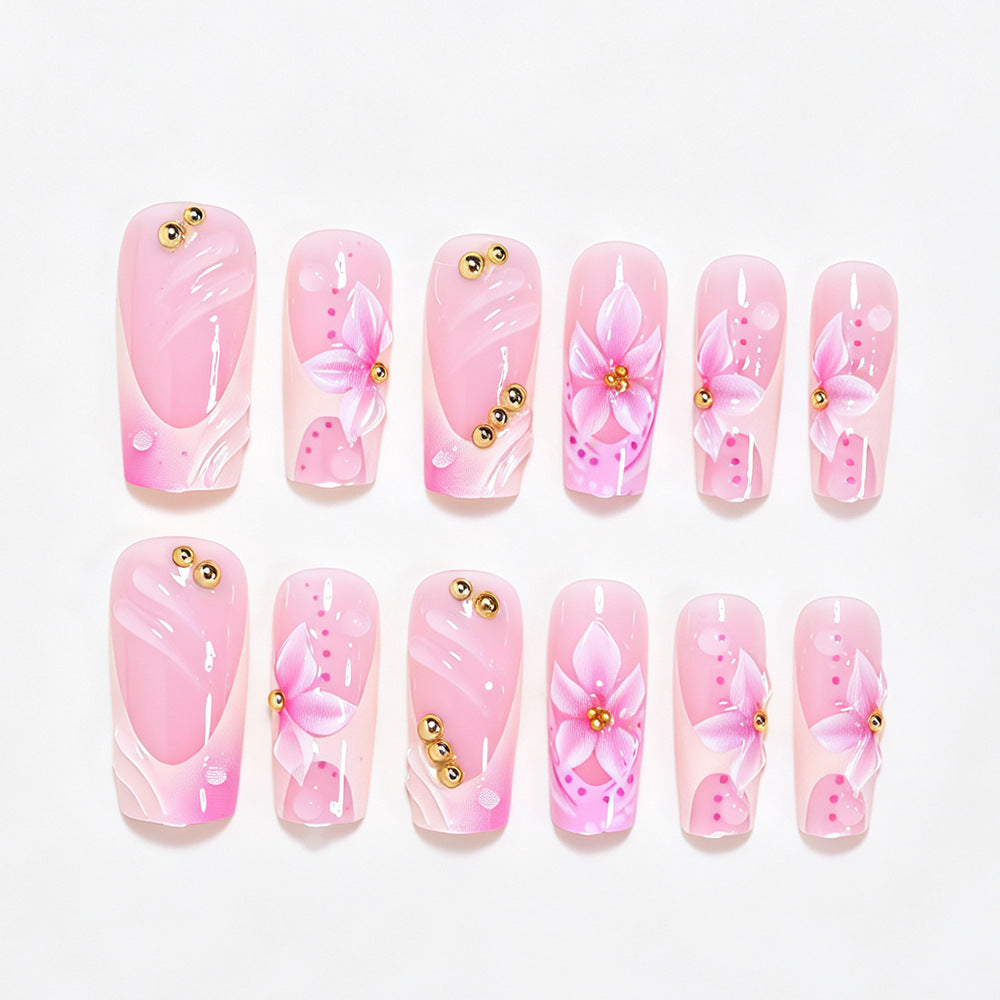 Künstlerisches Florales Nageldesign Set Brehn
