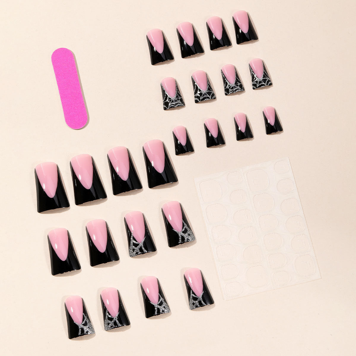 Gothic-inspirierte 3D-Acryl-Nagelkunst-Erweiterungen Brehn