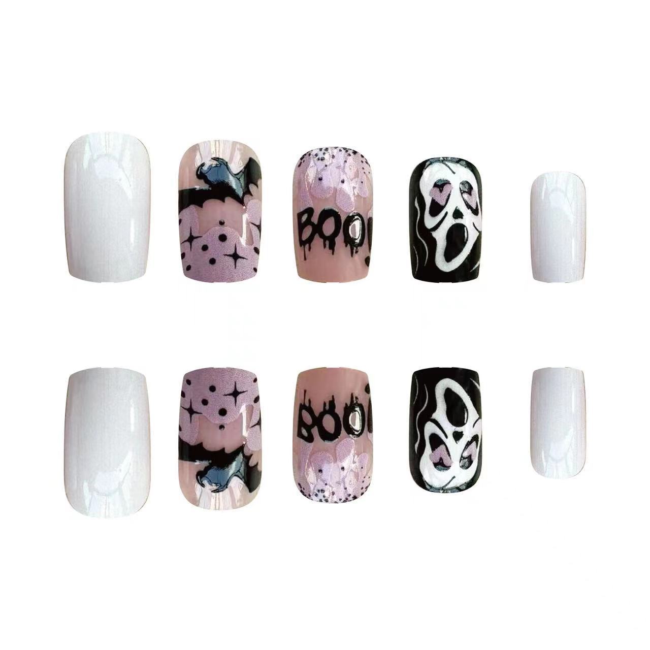 Halloween Kunstnagelset mit kreativen Gruselmotiven Brehn