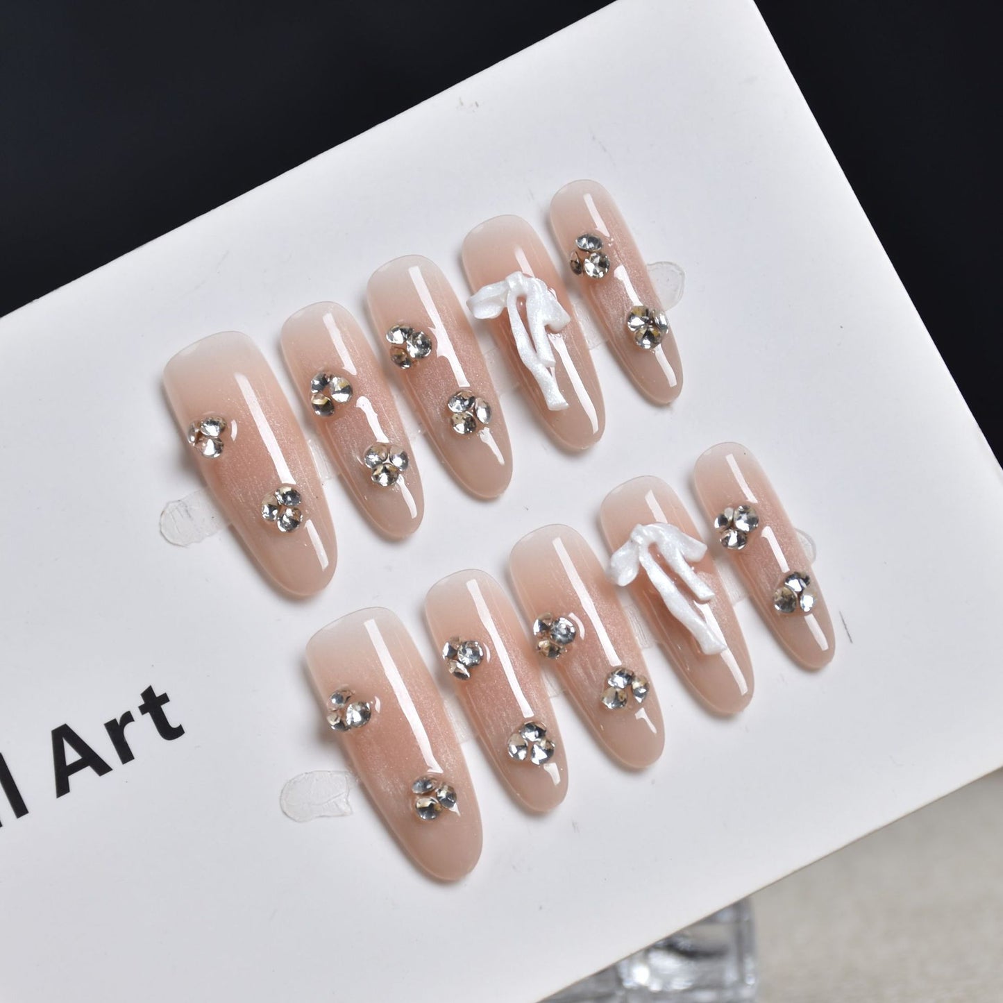 Dekorative Strass-Beschichtete Druck-Nagelverlängerungen Brehn