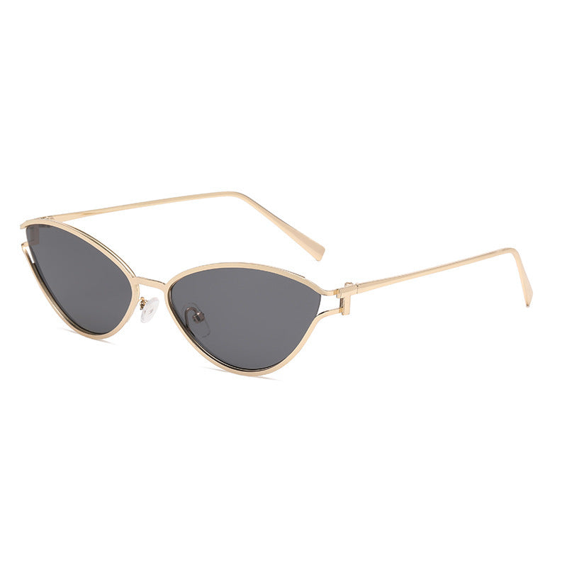 Damen Cat-Eye Sonnenbrille mit elegantem Metallrahmen und UV-Schutz Brehn