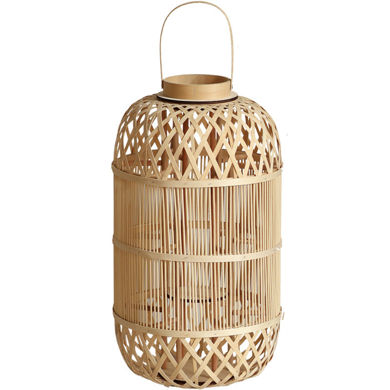 Stilvolle Rattan Laterne Brehn