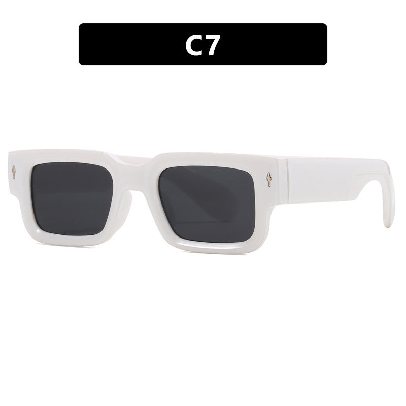 Damen modische quadratische Sonnenbrille mit markantem Design Brehn