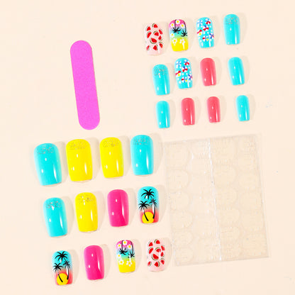 Tropisch inspiriertes Nagelkunst-Set Brehn