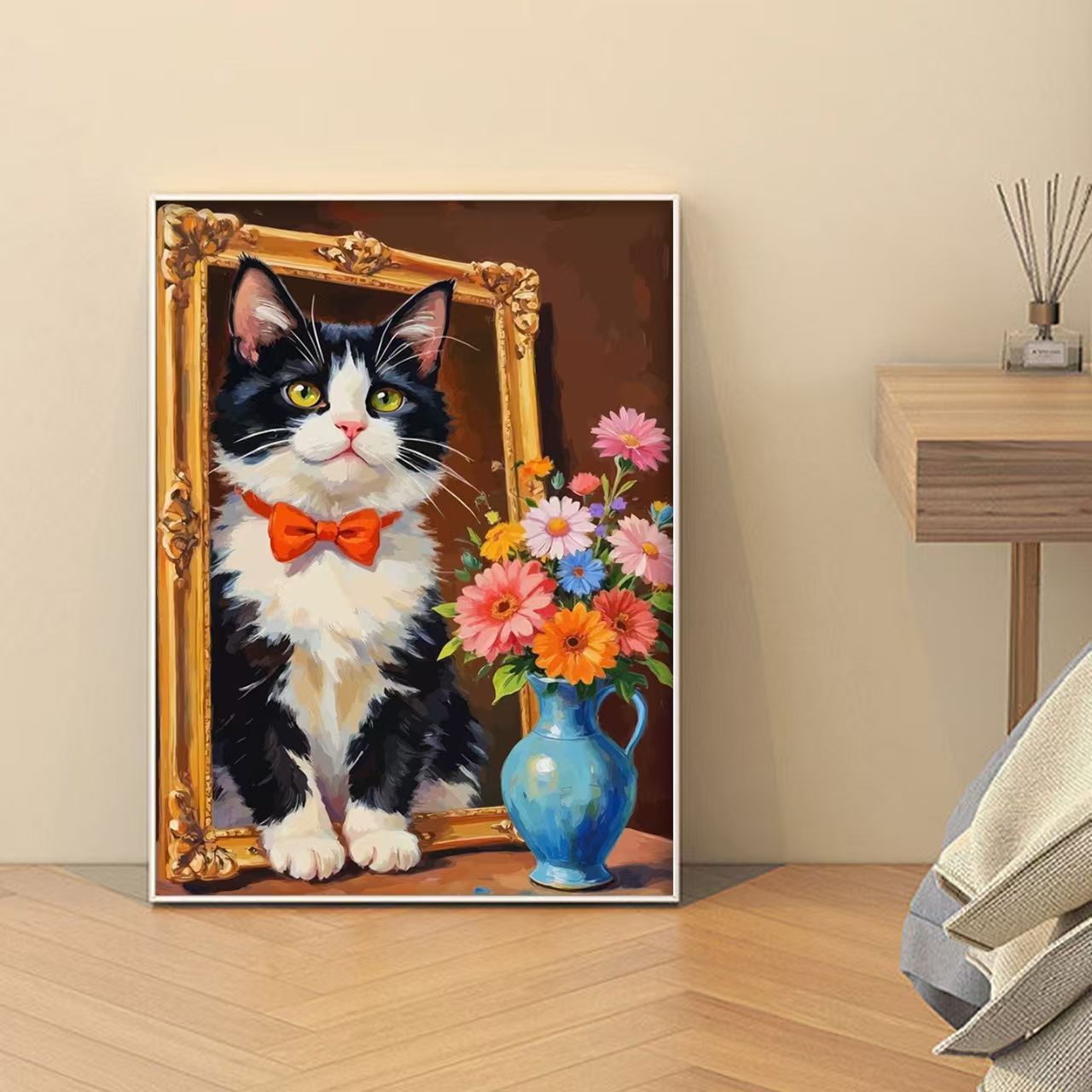 Dekorative katzenmotivierte Kunstdruck Brehn