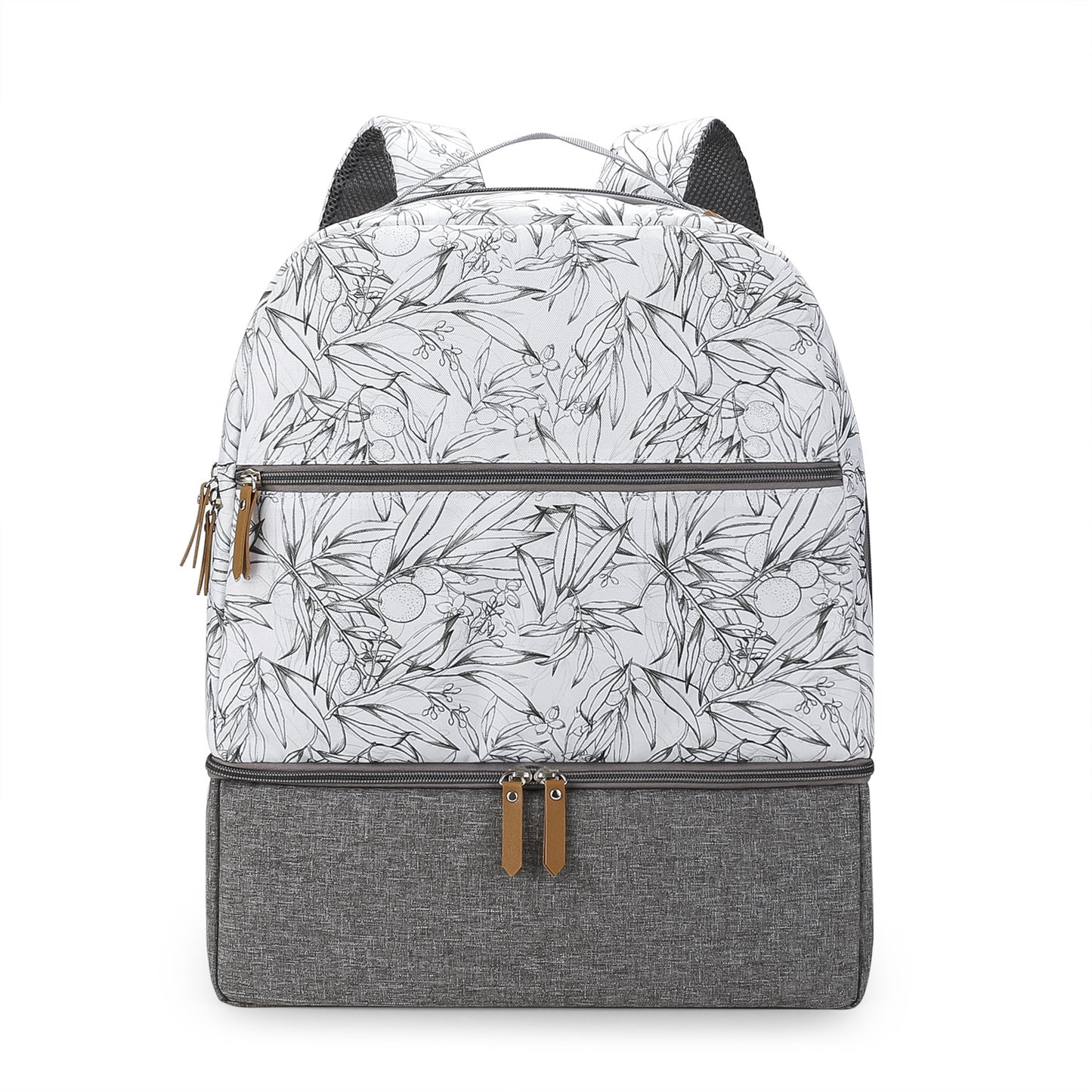Rucksack mit Floralem Muster und Separatem Fach Brehn
