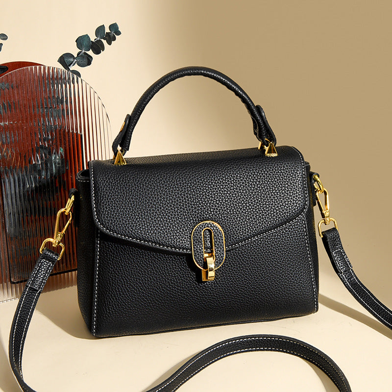 Elegante Strukturierte Top-Handle Handtasche Brehn