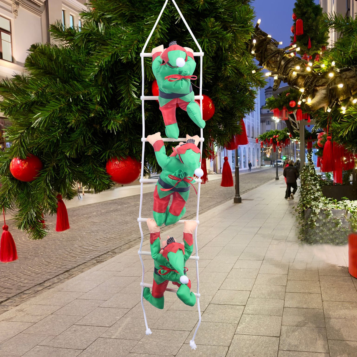 Aufblasbare Weihnachtsmannfiguren Kletterleiter