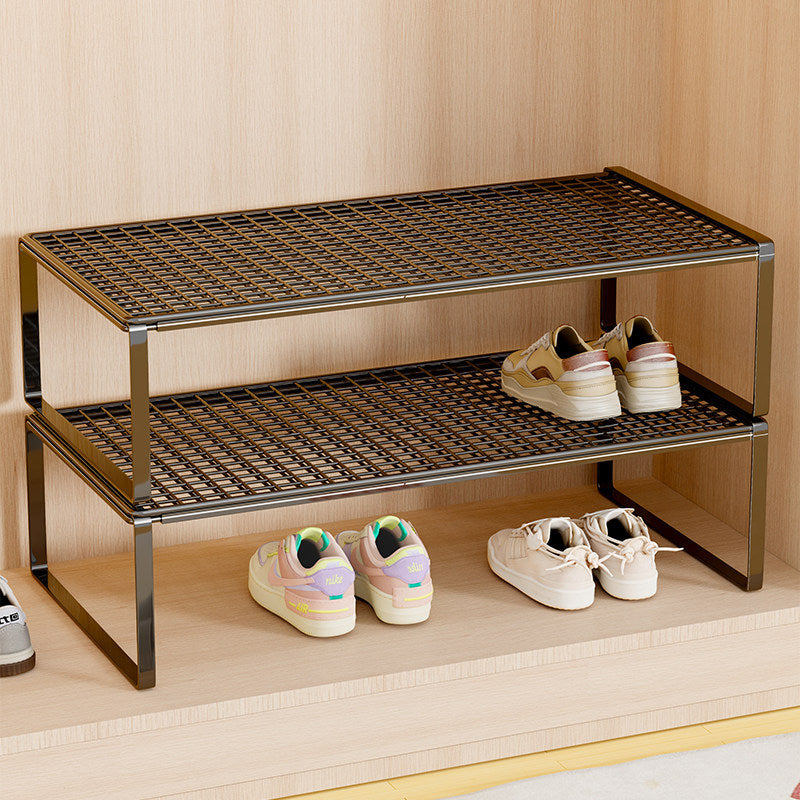 Verstellbarer erweiterbarer Metal Schuhregal-Organizer