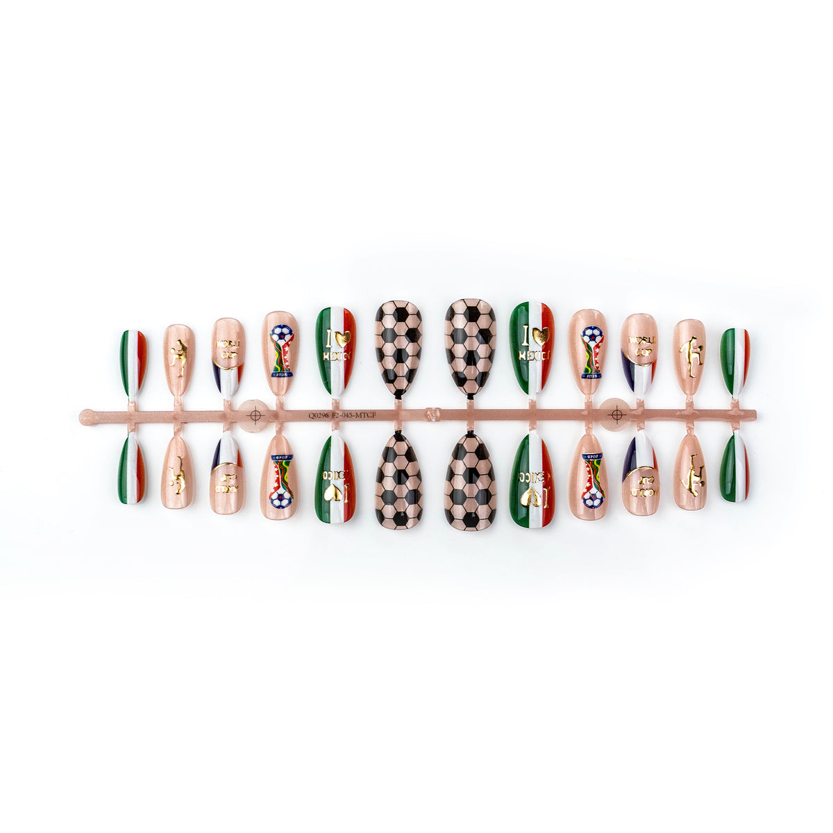 Sport-Themen Press-On Nail Art Set
