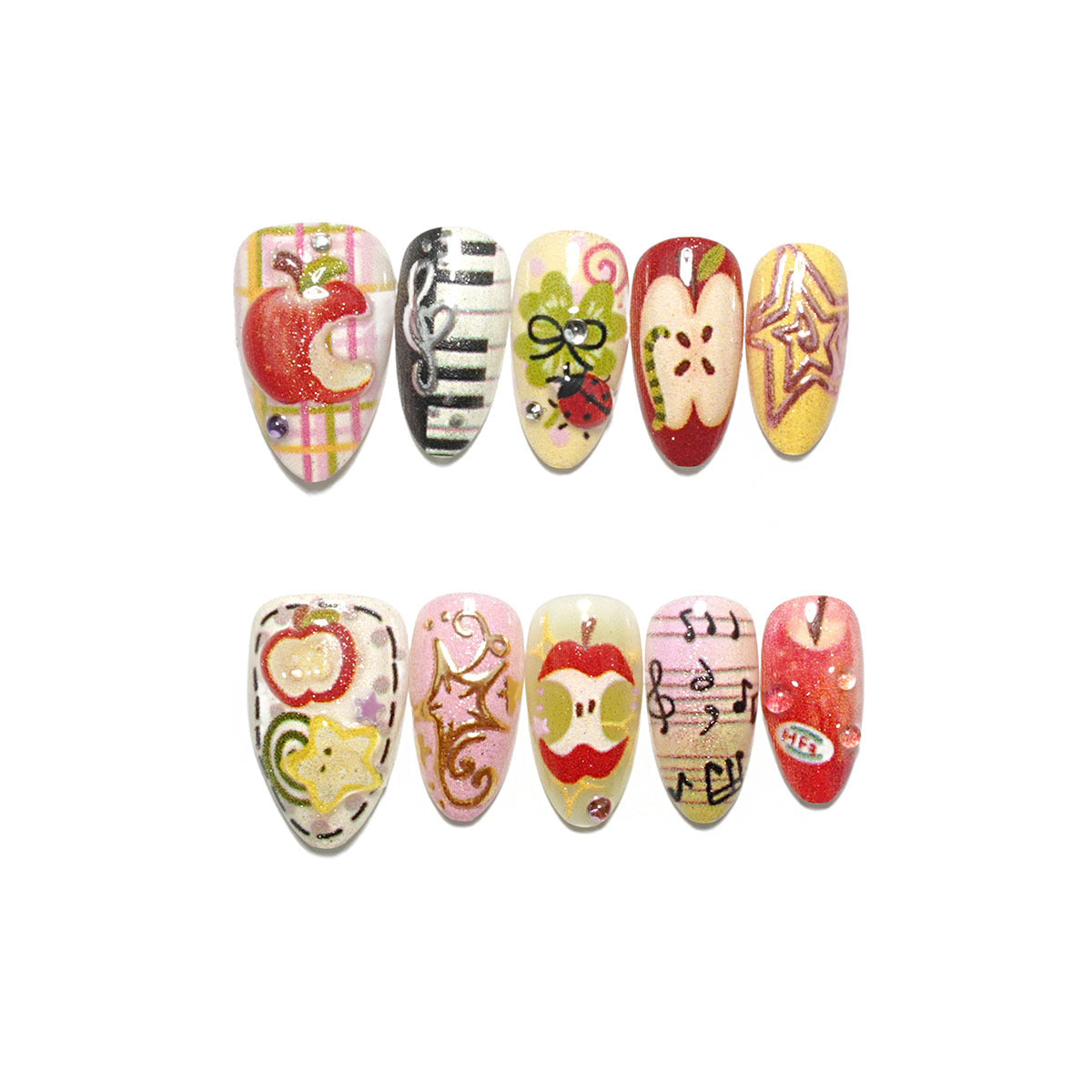 Künstlerisches Nagelschmuckset