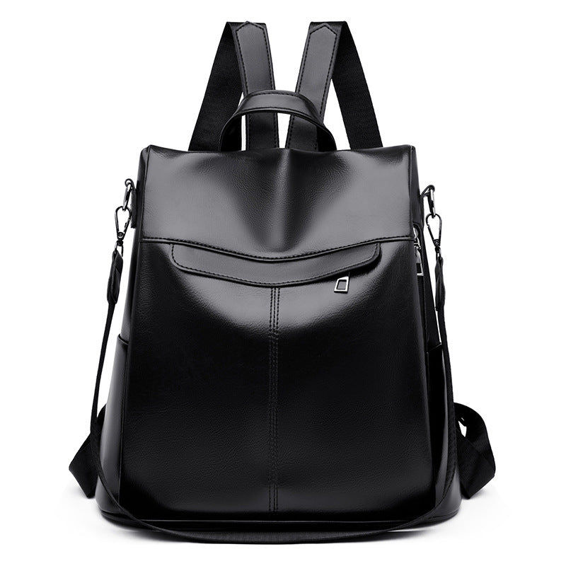 Vielseitiger Strukturierter Leder Rucksack Brehn