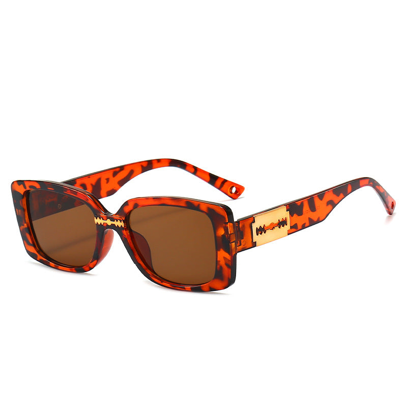 Eleganter Look Retro Quadratischer Rahmen Sonnenbrille