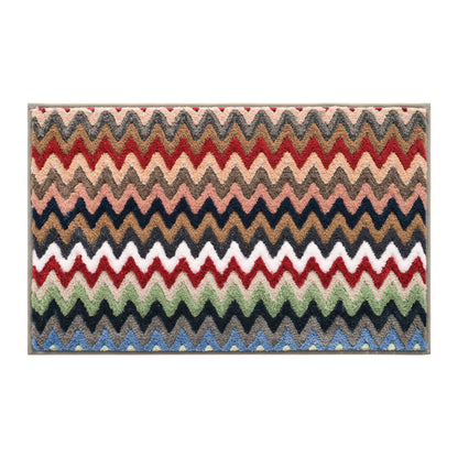 Chevron-Muster rutschfester Badezimmerteppich Brehn