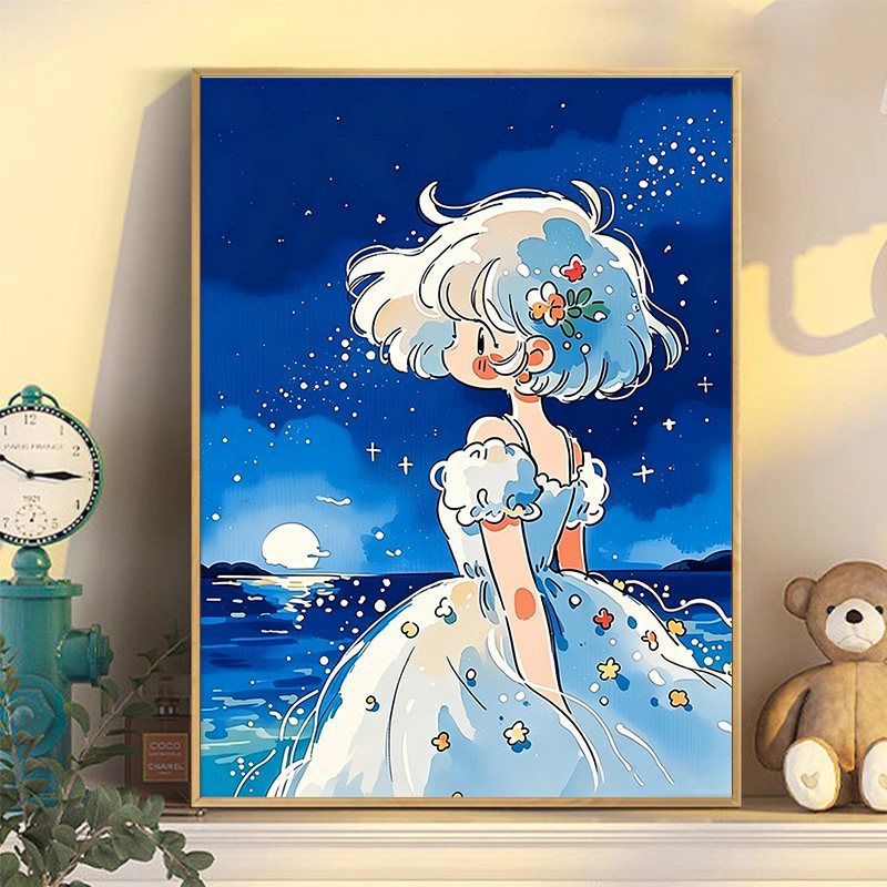 Himmlische Fantasie Illustration Wandkunst Brehn