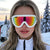 Damen stylische Schutzbrille mit markantem Spike-Design Brehn