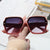 Damen quadratische Oversized-Sonnenbrille mit modernem Design Brehn