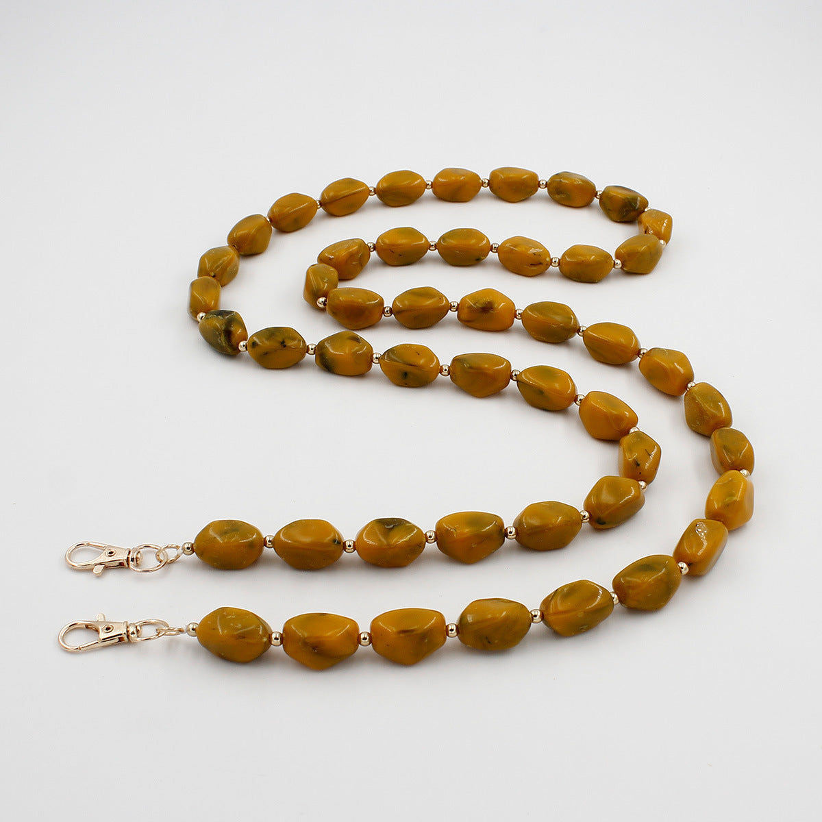 Chunky Beaded Brillen Kette Brehn